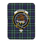 Scotstee Shop Tartan Plaid Blanket Graham Of Montrose Modern Clan Crest Badge Scottish Tartan Plaid Sherpa Blanket