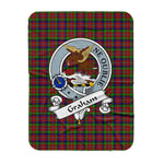 Scotstee Shop Tartan Plaid Blanket Graham Red Clan Badge Scottish Tartan Plaid Sherpa Blanket, Tartan Blanket, Plaid Blanket, Scottish Blanket, Gift Christmas Blanket, Christmas Blanket, Mother Day Gift, Father Day Gift