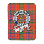 Scotstee Shop Tartan Plaid Blanket Grant Ancient Clan Badge Scottish Tartan Plaid Sherpa Blanket, Tartan Blanket, Plaid Blanket, Scottish Blanket, Gift Christmas Blanket, Christmas Blanket, Mother Day Gift, Father Day Gift