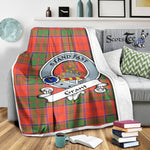 Scotstee Shop Tartan Plaid Blanket Grant Ancient Clan Badge Scottish Tartan Plaid Sherpa Blanket, Tartan Blanket, Plaid Blanket, Scottish Blanket, Gift Christmas Blanket, Christmas Blanket, Mother Day Gift, Father Day Gift