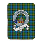 Scotstee Shop Tartan Plaid Blanket Grant Hunting Clan Badge Scottish Tartan Plaid Sherpa Blanket, Tartan Blanket, Plaid Blanket, Scottish Blanket, Gift Christmas Blanket, Christmas Blanket, Mother Day Gift, Father Day Gift