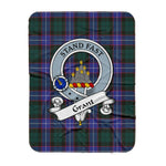 Scotstee Shop Tartan Plaid Blanket Grant Weathered Clan Badge Scottish Tartan Plaid Sherpa Blanket, Tartan Blanket, Plaid Blanket, Scottish Blanket, Gift Christmas Blanket, Christmas Blanket, Mother Day Gift, Father Day Gift