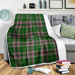 Scotstee Shop Tartan Plaid Blanket Gray Hunting Scottish Tartan Plaid Sherpa Blanket