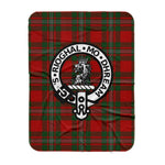 Scotstee Shop Tartan Plaid Blanket Gregor Clan Crest Badge Scottish Tartan Plaid Sherpa Blanket