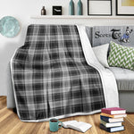 Scotstee Shop Tartan Plaid Blanket Grey Douglas Scottish Tartan Plaid Sherpa Blanket