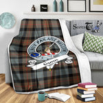 Scotstee Shop Tartan Plaid Blanket Gunn Weathered Clan Badge Scottish Tartan Plaid Sherpa Blanket, Tartan Blanket, Plaid Blanket, Scottish Blanket, Gift Christmas Blanket, Christmas Blanket, Mother Day Gift, Father Day Gift