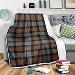 Scotstee Shop Tartan Plaid Blanket Gunn Weathered Scottish Tartan Plaid Sherpa Blanket