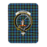 Scotstee Shop Tartan Plaid Blanket Guthrie Clan Crest Badge Scottish Tartan Plaid Sherpa Blanket