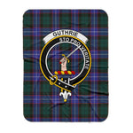 Scotstee Shop Tartan Plaid Blanket Guthrie Modern Clan Crest Badge Scottish Tartan Plaid Sherpa Blanket