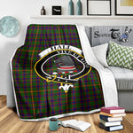 Scotstee Shop Tartan Plaid Blanket Hall Clan Crest Badge Scottish Tartan Plaid Sherpa Blanket