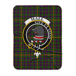 Scotstee Shop Tartan Plaid Blanket Hall Clan Crest Badge Scottish Tartan Plaid Sherpa Blanket