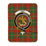 Scotstee Shop Tartan Plaid Blanket Hay Ancient Clan Crest Badge Scottish Tartan Plaid Sherpa Blanket