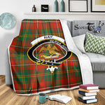 Scotstee Shop Tartan Plaid Blanket Hay Ancient Clan Crest Badge Scottish Tartan Plaid Sherpa Blanket