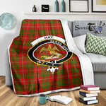 Scotstee Shop Tartan Plaid Blanket Hay Clan Crest Badge Scottish Tartan Plaid Sherpa Blanket
