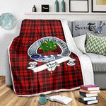 Scotstee Shop Tartan Plaid Blanket Hog Clan Badge Scottish Tartan Plaid Sherpa Blanket, Tartan Blanket, Plaid Blanket, Scottish Blanket, Gift Christmas Blanket, Christmas Blanket, Mother Day Gift, Father Day Gift