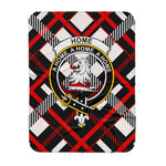 Scotstee Shop Tartan Plaid Blanket Home Plaid Clan Crest Badge Scottish Tartan Plaid Sherpa Blanket