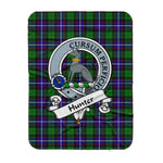 Scotstee Shop Tartan Plaid Blanket Hunter Clan Badge Scottish Tartan Plaid Sherpa Blanket, Tartan Blanket, Plaid Blanket, Scottish Blanket, Gift Christmas Blanket, Christmas Blanket, Mother Day Gift, Father Day Gift