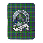 Scotstee Shop Tartan Plaid Blanket Hunter Of Hunterston Clan Badge Scottish Tartan Plaid Sherpa Blanket, Tartan Blanket, Plaid Blanket, Scottish Blanket, Gift Christmas Blanket, Christmas Blanket, Mother Day Gift, Father Day Gift