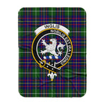 Scotstee Shop Tartan Plaid Blanket Inglis Modern Clan Crest Badge Scottish Tartan Plaid Sherpa Blanket