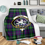 Scotstee Shop Tartan Plaid Blanket Inglis Modern Clan Crest Badge Scottish Tartan Plaid Sherpa Blanket