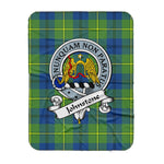 Scotstee Shop Tartan Plaid Blanket Johnston Ancient Clan Badge Scottish Tartan Plaid Sherpa Blanket, Tartan Blanket, Plaid Blanket, Scottish Blanket, Gift Christmas Blanket, Christmas Blanket, Mother Day Gift, Father Day Gift