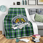 Scotstee Shop Tartan Plaid Blanket Johnston Dress Clan Badge Scottish Tartan Plaid Sherpa Blanket, Tartan Blanket, Plaid Blanket, Scottish Blanket, Gift Christmas Blanket, Christmas Blanket, Mother Day Gift, Father Day Gift