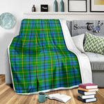 Scotstee Shop Tartan Plaid Blanket Johnston Scottish Tartan Plaid Sherpa Blanket