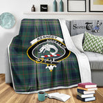 Scotstee Shop Tartan Plaid Blanket Kennedy Modern Clan Crest Badge Scottish Tartan Plaid Sherpa Blanket