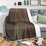 Scotstee Shop Tartan Plaid Blanket Kennedy Weathered Scottish Tartan Plaid Sherpa Blanket
