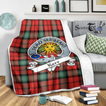 Scotstee Shop Tartan Plaid Blanket Kerr Ancient Clan Badge Scottish Tartan Plaid Sherpa Blanket, Tartan Blanket, Plaid Blanket, Scottish Blanket, Gift Christmas Blanket, Christmas Blanket, Mother Day Gift, Father Day Gift