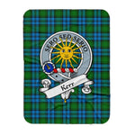 Scotstee Shop Tartan Plaid Blanket Kerr Hunting Clan Badge Scottish Tartan Plaid Sherpa Blanket, Tartan Blanket, Plaid Blanket, Scottish Blanket, Gift Christmas Blanket, Christmas Blanket, Mother Day Gift, Father Day Gift