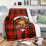Scotstee Shop Tartan Plaid Blanket Kerr Modern Clan Crest Badge Scottish Tartan Plaid Sherpa Blanket