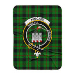 Scotstee Shop Tartan Plaid Blanket Kincaid Clan Crest Badge Scottish Tartan Plaid Sherpa Blanket