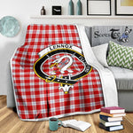 Scotstee Shop Tartan Plaid Blanket Lennox Dress Clan Crest Badge Scottish Tartan Plaid Sherpa Blanket
