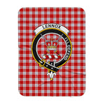 Scotstee Shop Tartan Plaid Blanket Lennox Kincaid Dress Clan Crest Badge Scottish Tartan Plaid Sherpa Blanket