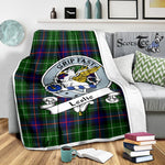 Scotstee Shop Tartan Plaid Blanket Leslie Hunting Clan Badge Scottish Tartan Plaid Sherpa Blanket, Tartan Blanket, Plaid Blanket, Scottish Blanket, Gift Christmas Blanket, Christmas Blanket, Mother Day Gift, Father Day Gift