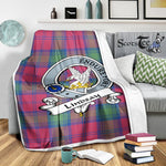 Scotstee Shop Tartan Plaid Blanket Lindsay Ancient Clan Badge Scottish Tartan Plaid Sherpa Blanket, Tartan Blanket, Plaid Blanket, Scottish Blanket, Gift Christmas Blanket, Christmas Blanket, Mother Day Gift, Father Day Gift