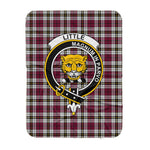 Scotstee Shop Tartan Plaid Blanket Little Dress Clan Crest Badge Scottish Tartan Plaid Sherpa Blanket