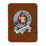 Scotstee Shop Tartan Plaid Blanket Livingstone Clan Badge Scottish Tartan Plaid Sherpa Blanket, Tartan Blanket, Plaid Blanket, Scottish Blanket, Gift Christmas Blanket, Christmas Blanket, Mother Day Gift, Father Day Gift