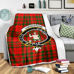 Scotstee Shop Tartan Plaid Blanket Livingstone Modern Clan Crest Badge Scottish Tartan Plaid Sherpa Blanket