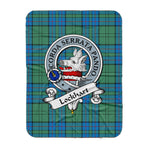 Scotstee Shop Tartan Plaid Blanket Lockhart Clan Badge Scottish Tartan Plaid Sherpa Blanket, Tartan Blanket, Plaid Blanket, Scottish Blanket, Gift Christmas Blanket, Christmas Blanket, Mother Day Gift, Father Day Gift