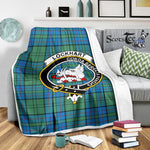 Scotstee Shop Tartan Plaid Blanket Lockhart Clan Crest Badge Scottish Tartan Plaid Sherpa Blanket