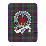 Scotstee Shop Tartan Plaid Blanket Logan Clan Badge Scottish Tartan Plaid Sherpa Blanket, Tartan Blanket, Plaid Blanket, Scottish Blanket, Gift Christmas Blanket, Christmas Blanket, Mother Day Gift, Father Day Gift