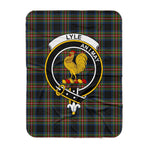 Scotstee Shop Tartan Plaid Blanket Lyle Clan Crest Badge Scottish Tartan Plaid Sherpa Blanket