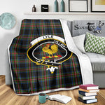 Scotstee Shop Tartan Plaid Blanket Lyle Clan Crest Badge Scottish Tartan Plaid Sherpa Blanket