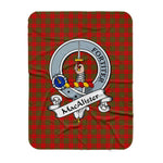 Scotstee Shop Tartan Plaid Blanket MacAlister Of Glenbarr Clan Badge Scottish Tartan Plaid Sherpa Blanket, Tartan Blanket, Plaid Blanket, Scottish Blanket, Gift Christmas Blanket, Christmas Blanket, Mother Day Gift, Father Day Gift