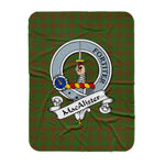 Scotstee Shop Tartan Plaid Blanket MacAlister Of Glenbarr Hunting Clan Badge Scottish Tartan Plaid Sherpa Blanket, Tartan Blanket, Plaid Blanket, Scottish Blanket, Gift Christmas Blanket, Christmas Blanket, Mother Day Gift, Father Day Gift