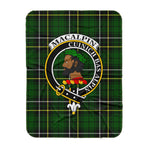 Scotstee Shop Tartan Plaid Blanket MacAlpine Modern Clan Crest Badge Scottish Tartan Plaid Sherpa Blanket