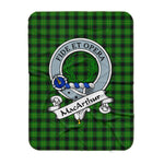 Scotstee Shop Tartan Plaid Blanket MacArthur Ancient Hunting Clan Badge Scottish Tartan Plaid Sherpa Blanket, Tartan Blanket, Plaid Blanket, Scottish Blanket, Gift Christmas Blanket, Christmas Blanket, Mother Day Gift, Father Day Gift
