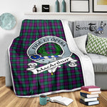 Scotstee Shop Tartan Plaid Blanket MacArthur of Milton Clan Badge Scottish Tartan Plaid Sherpa Blanket, Tartan Blanket, Plaid Blanket, Scottish Blanket, Gift Christmas Blanket, Christmas Blanket, Mother Day Gift, Father Day Gift